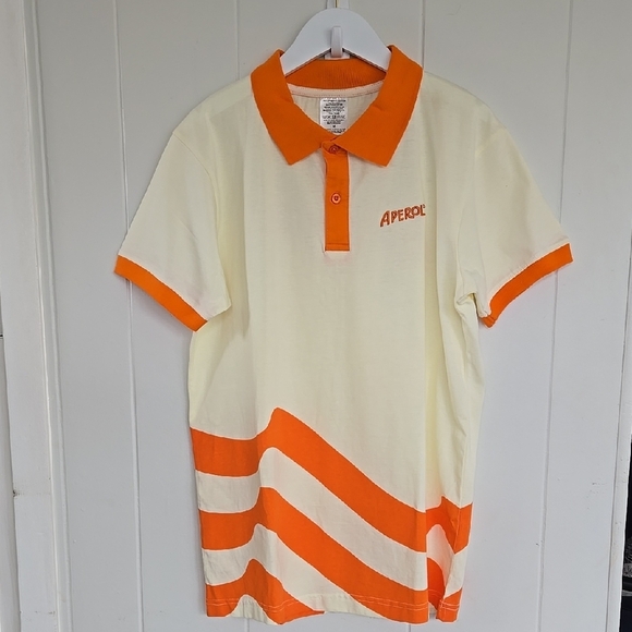 Aperol Other - Men's Official Aperol Spritz 2025 US Open Polo Shirt, 100% Organic Cotton Size M